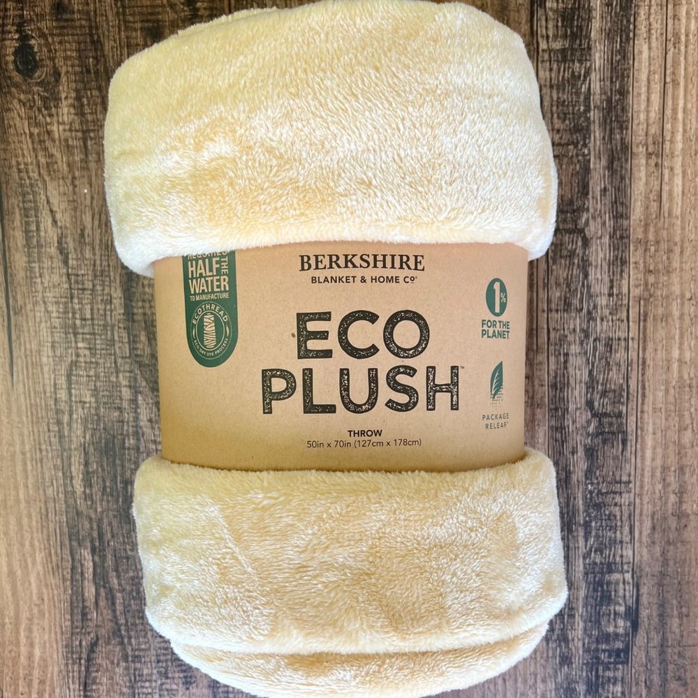 Berkshire Eco Plush Throw Blanket 50” x 70” - Tuscan Sun